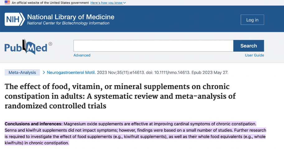 Magnesium motility study