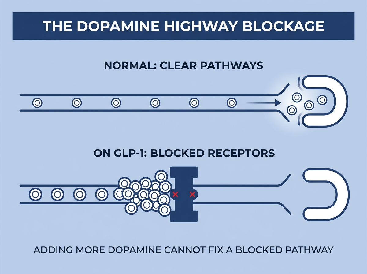 Dopamine blockage